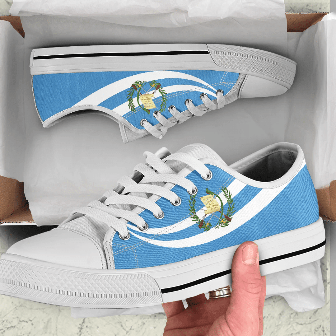 Shoes Guatemala Coat Of Arms And Flag Low Top Shoes