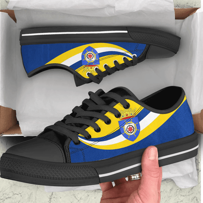 Shoes Bonaire Coat Of Arms And Flag Low Top Shoes