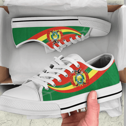 Shoes Bolivia Coat Of Arms And Flag Low Top Shoes