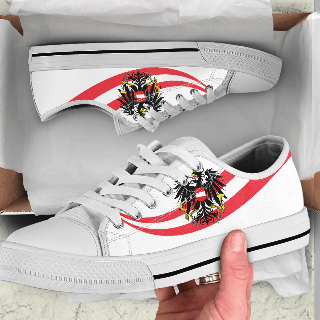 Shoes Austria Coat Of Arms And Flag Low Top Shoes
