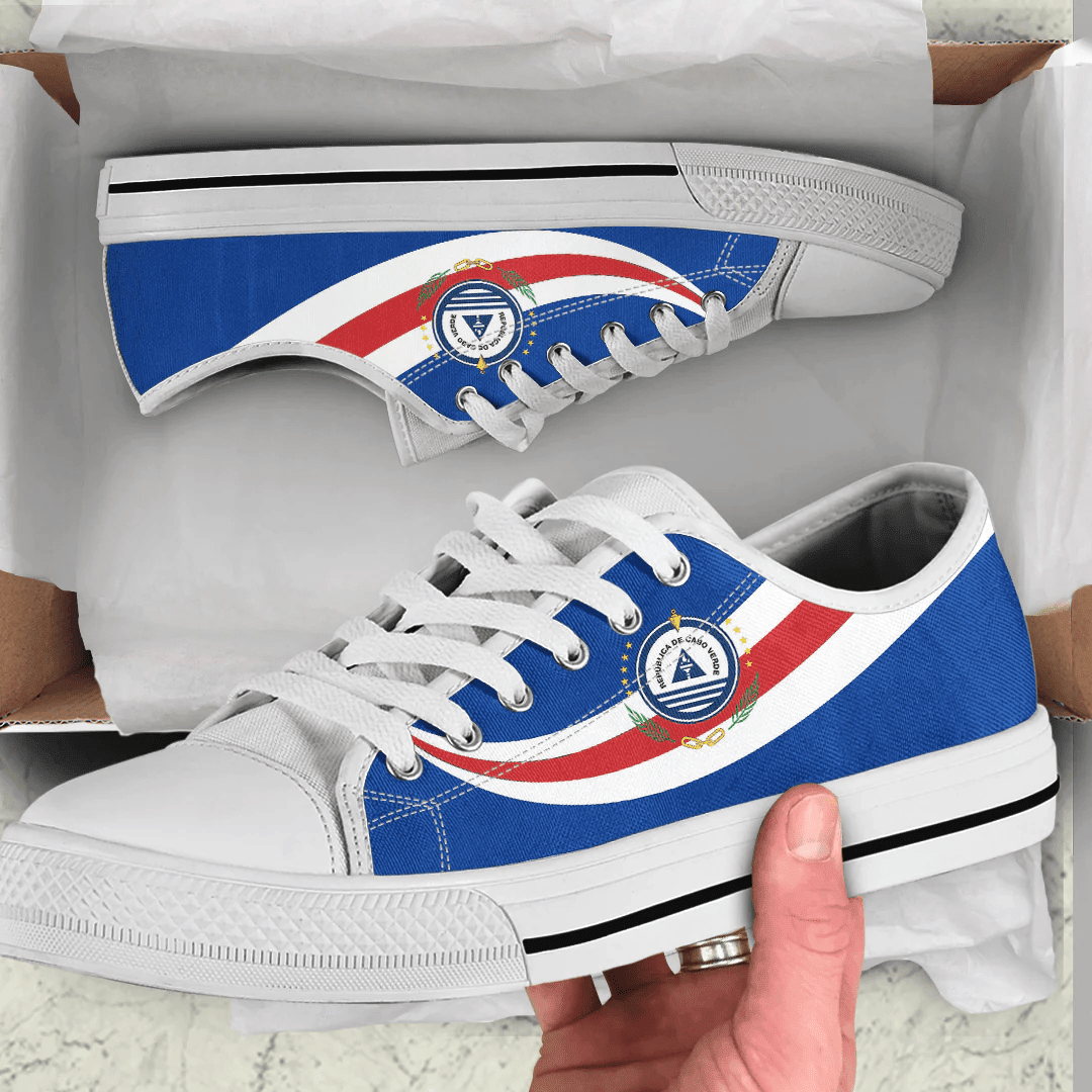 Shoes Cape Verde Coat Of Arms And Flag Low Top Shoes