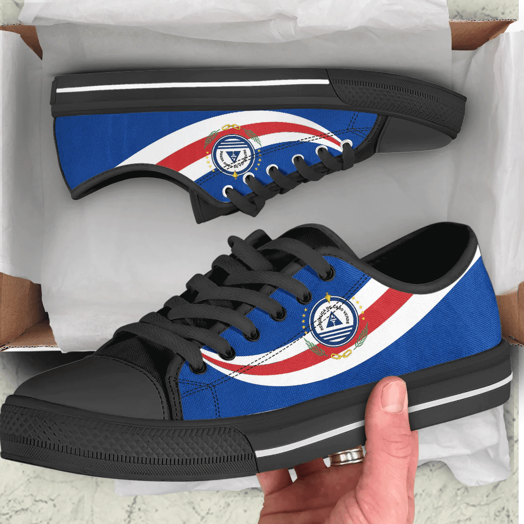 Shoes Cape Verde Coat Of Arms And Flag Low Top Shoes