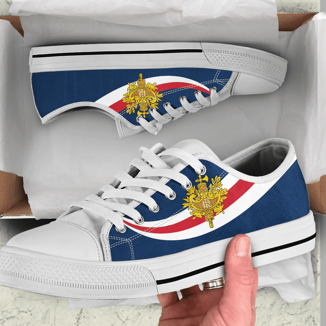 Shoes France Coat Of Arms And Flag Low Top Shoes