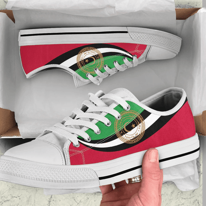 Shoes Libya Coat Of Arms And Flag Low Top Shoes