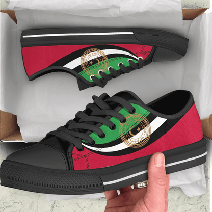 Shoes Libya Coat Of Arms And Flag Low Top Shoes