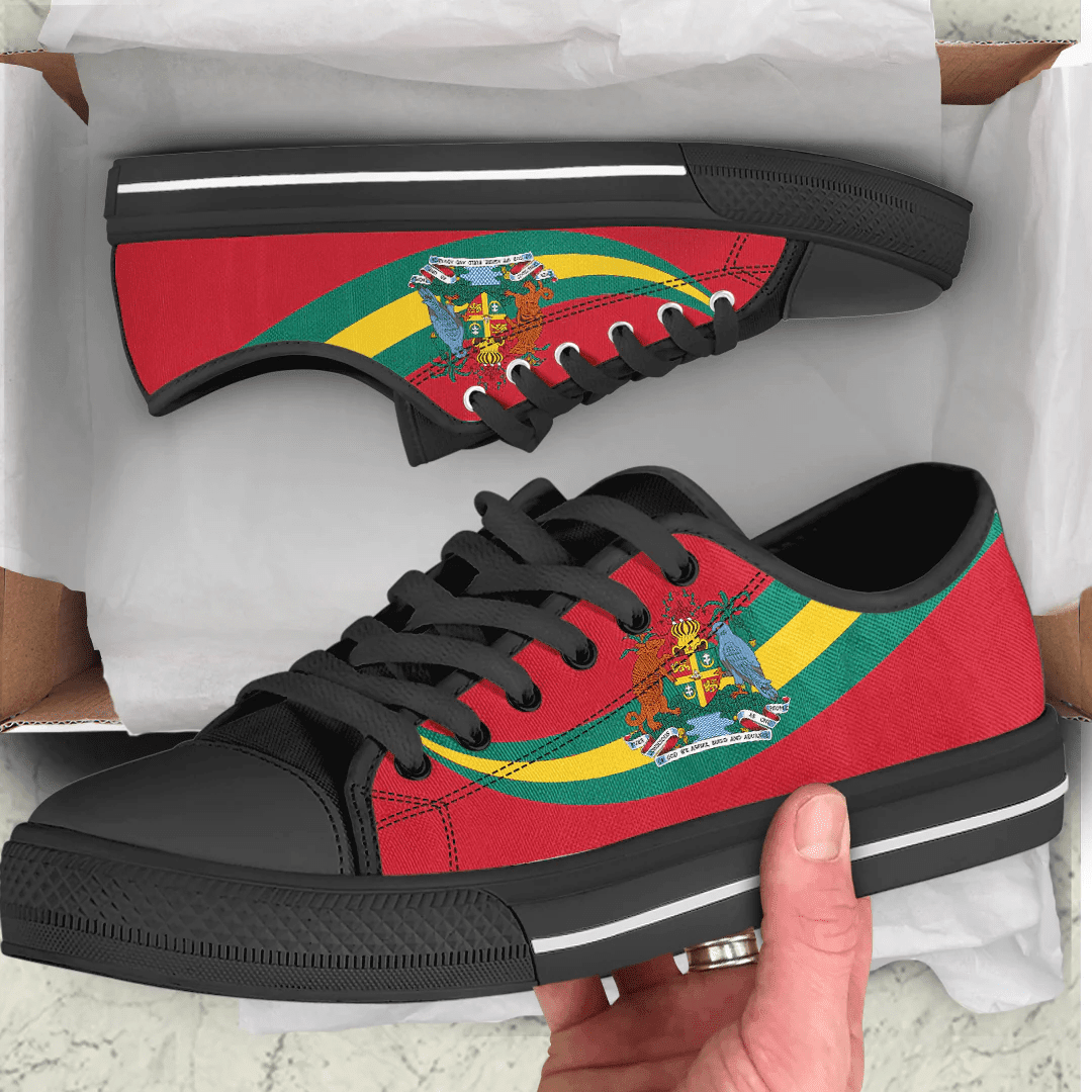 Shoes Grenada Coat Of Arms And Flag Low Top Shoes