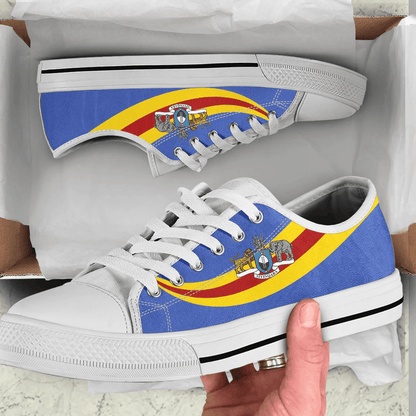 Shoes Eswatini Coat Of Arms And Flag Low Top Shoes