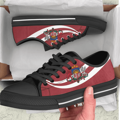 Shoes Latvia Coat Of Arms And Flag Low Top Shoes