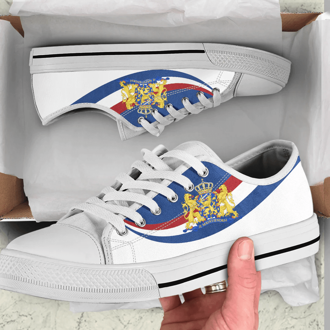 Shoes Netherlands Coat Of Arms And Flag Low Top Shoes