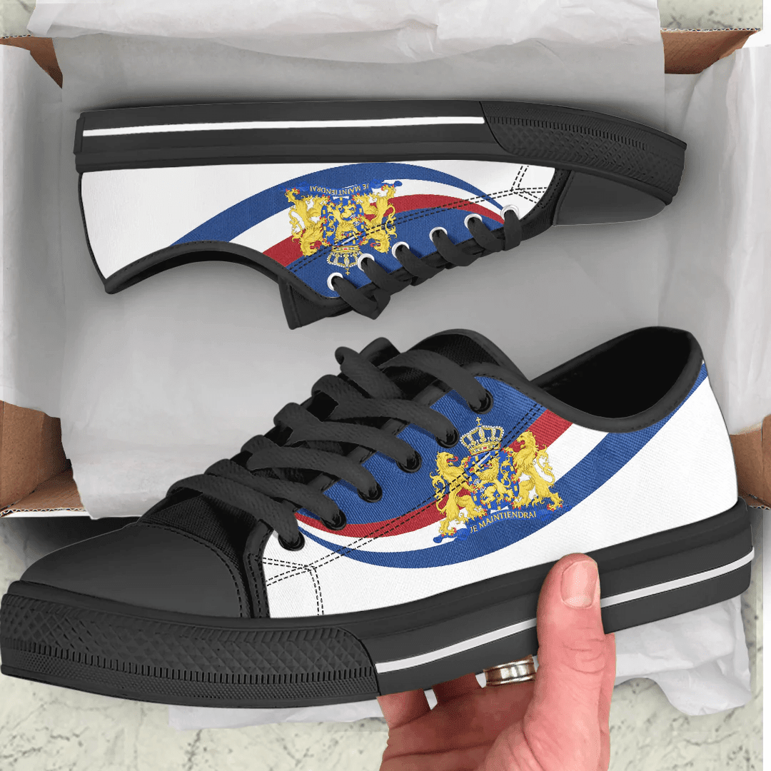 Shoes Netherlands Coat Of Arms And Flag Low Top Shoes