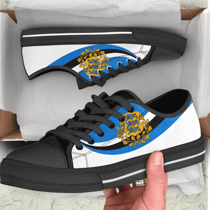 Shoes Estonia Coat Of Arms And Flag Low Top Shoes