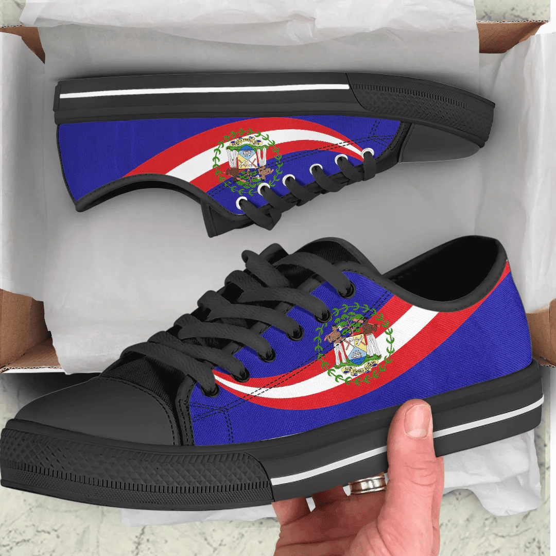 Shoes Belize Coat Of Arms And Flag Low Top Shoes