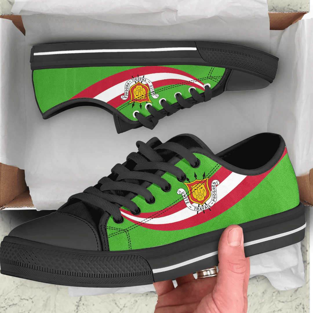 Shoes Burundi Coat Of Arms And Flag Low Top Shoes