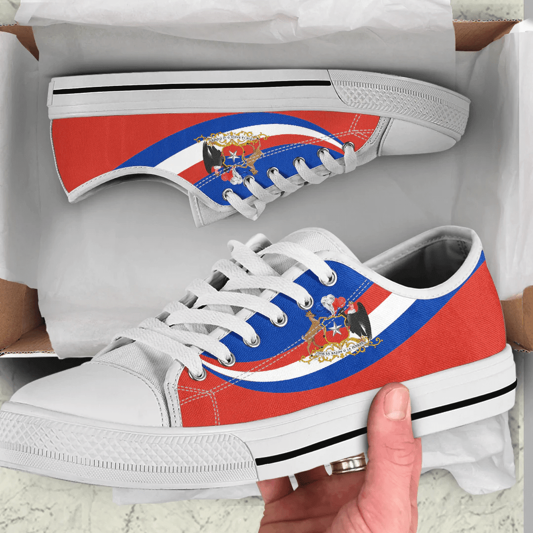 Shoes Chile Coat Of Arms And Flag Low Top Shoes