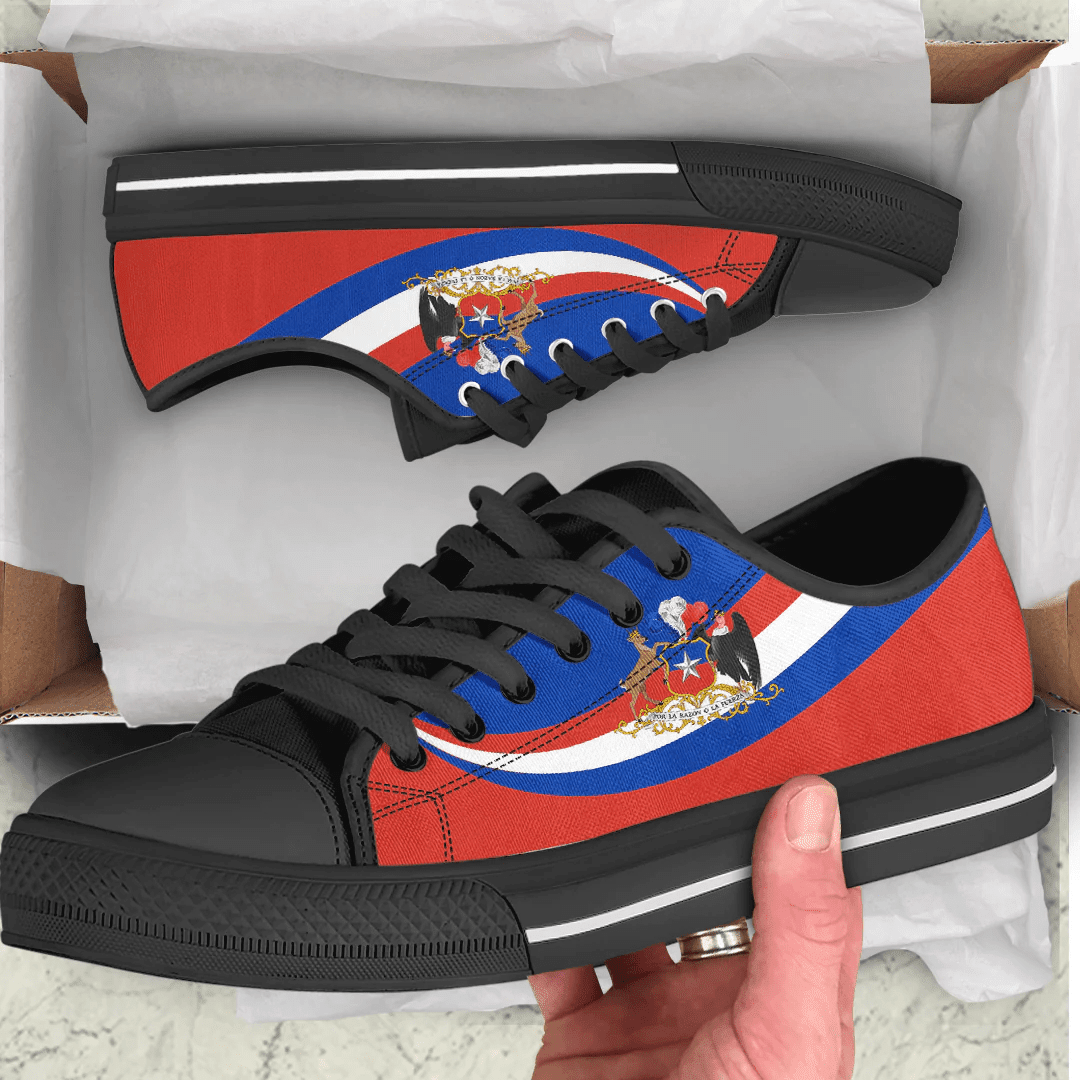 Shoes Chile Coat Of Arms And Flag Low Top Shoes