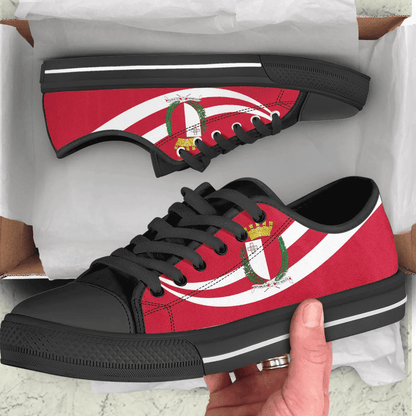 Shoes Malta Coat Of Arms And Flag Low Top Shoes