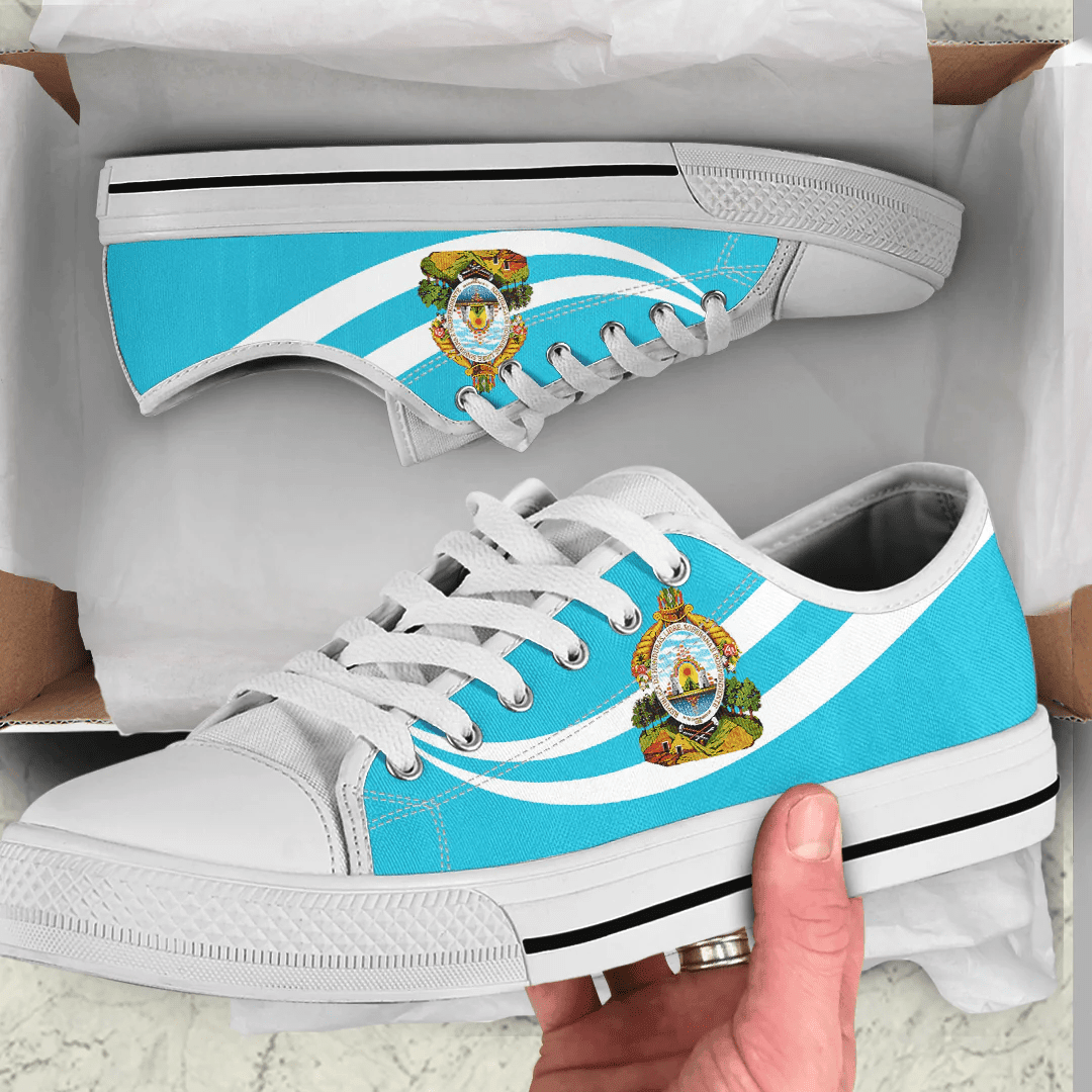 Shoes Honduras Coat Of Arms And Flag Low Top Shoes