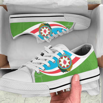 Shoes Azerbaijan Coat Of Arms And Flag Low Top Shoes