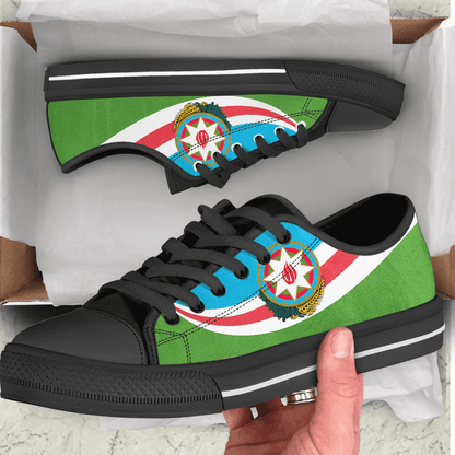 Shoes Azerbaijan Coat Of Arms And Flag Low Top Shoes