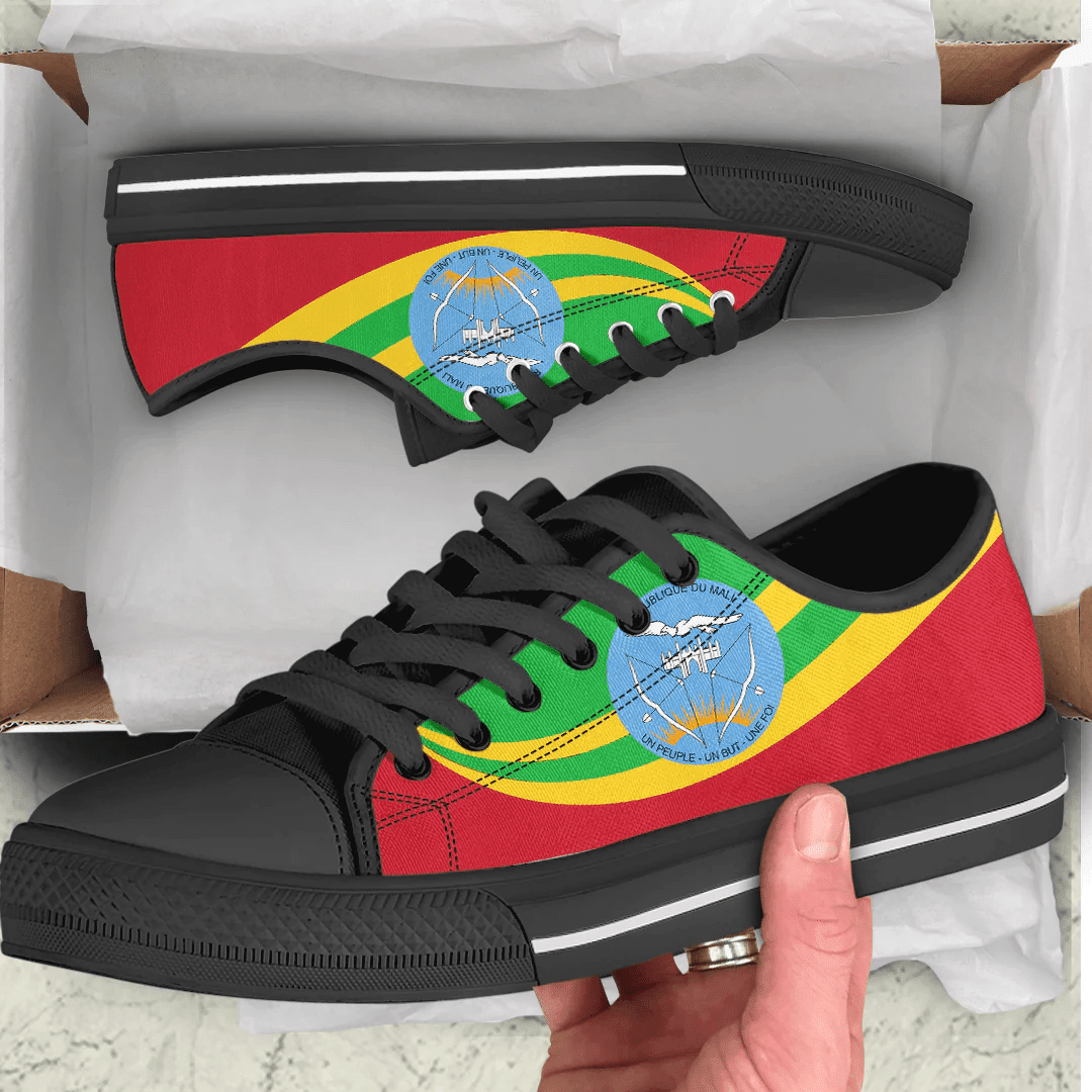 Shoes Mali Coat Of Arms And Flag Low Top Shoes