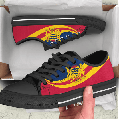 Shoes Chad Coat Of Arms And Flag Low Top Shoes