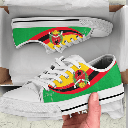 Shoes Guinea Bissau Coat Of Arms And Flag Low Top Shoes