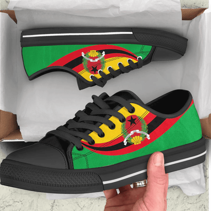 Shoes Guinea Bissau Coat Of Arms And Flag Low Top Shoes