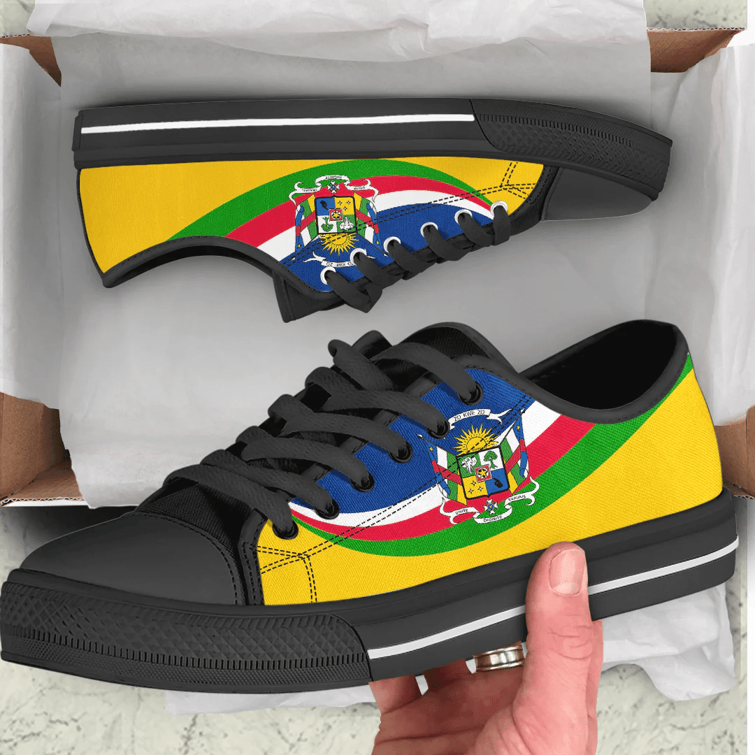 Shoes Central African Coat Of Arms And Flag Low Top Shoes
