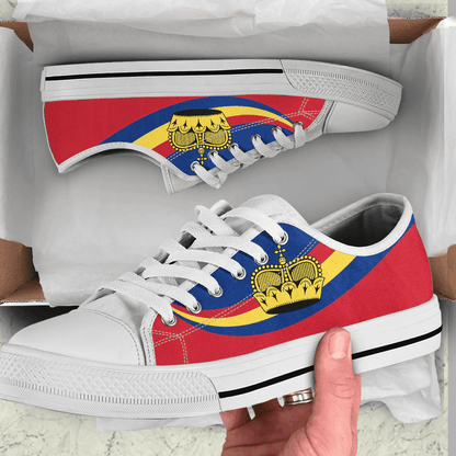 Shoes Liechtenstein Coat Of Arms And Flag Low Top Shoes