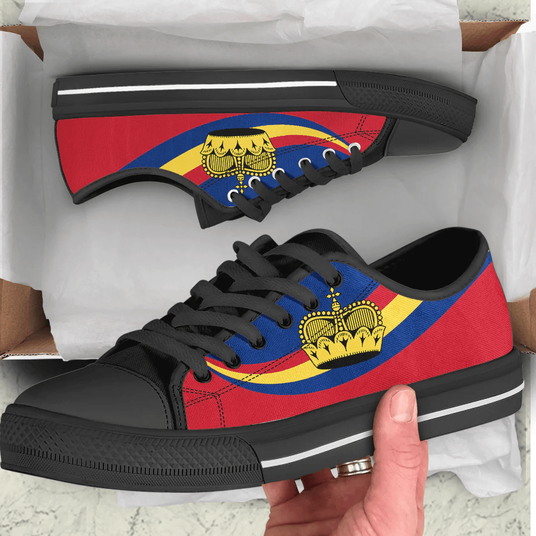 Shoes Liechtenstein Coat Of Arms And Flag Low Top Shoes