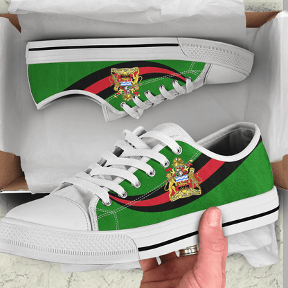 Shoes Malawi Coat Of Arms And Flag Low Top Shoes