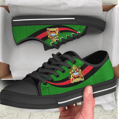 Shoes Malawi Coat Of Arms And Flag Low Top Shoes