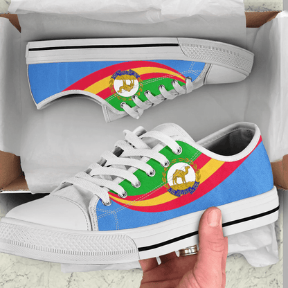 Shoes Eritrea Coat Of Arms And Flag Low Top Shoes