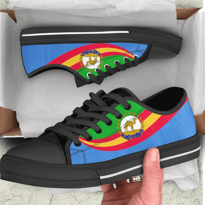 Shoes Eritrea Coat Of Arms And Flag Low Top Shoes