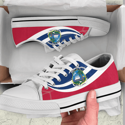 Shoes Liberia Coat Of Arms And Flag Low Top Shoes