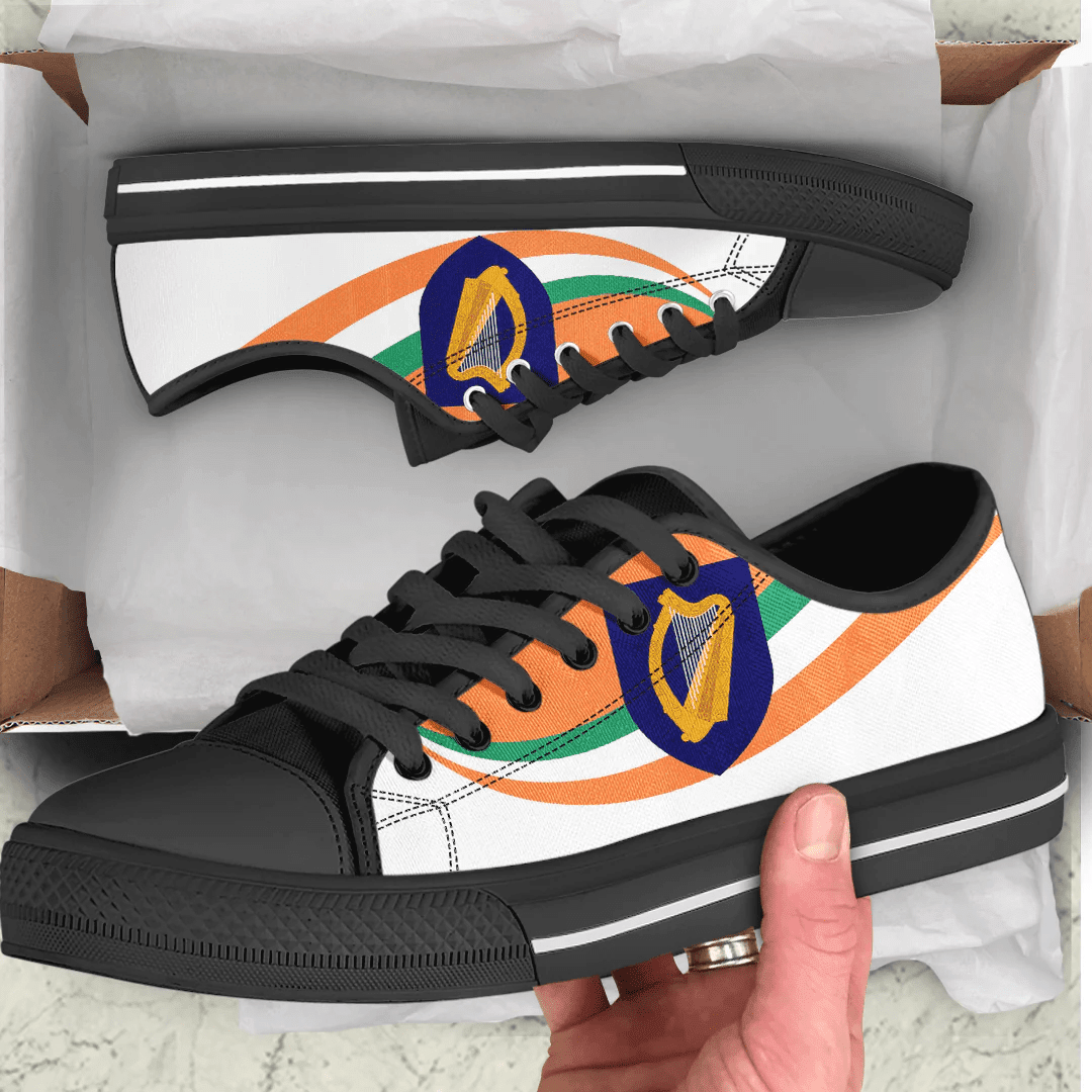 Shoes Ireland Coat Of Arms And Flag Low Top Shoes