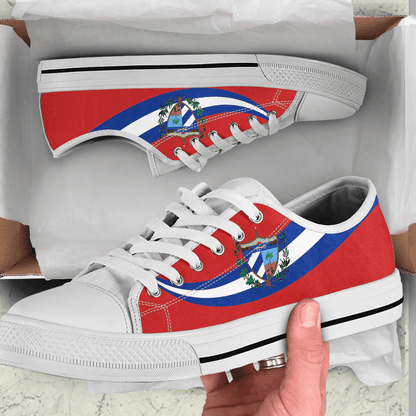 Shoes Cuba Coat Of Arms And Flag Low Top Shoes