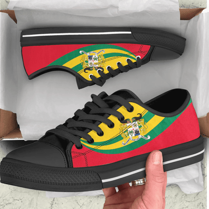 Shoes Benin Coat Of Arms And Flag Low Top Shoes