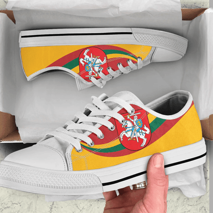 Shoes Lithuania Coat Of Arms And Flag Low Top Shoes