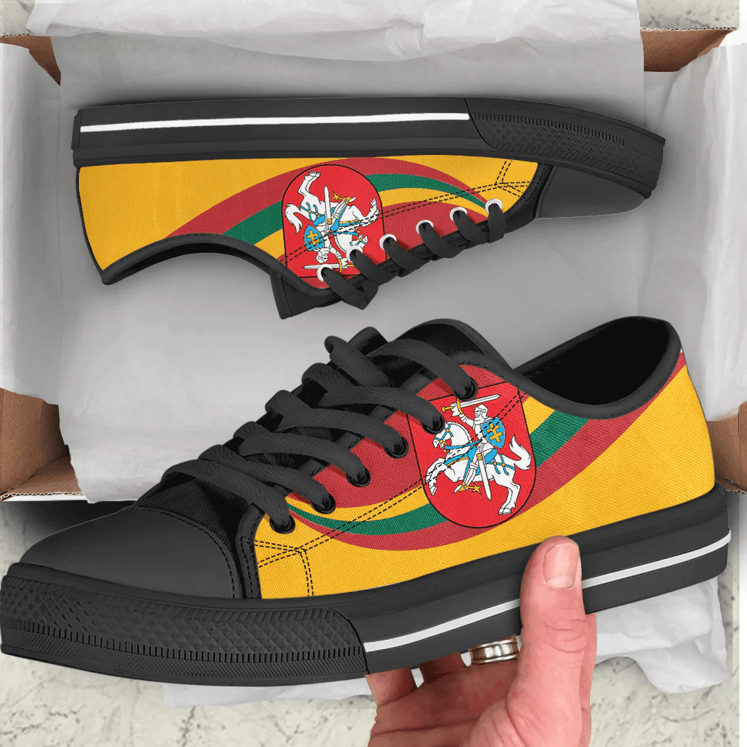 Shoes Lithuania Coat Of Arms And Flag Low Top Shoes