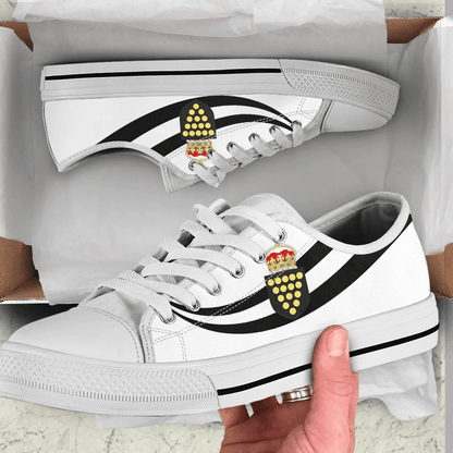 Shoes Cornwall Coat Of Arms And Flag Low Top Shoes