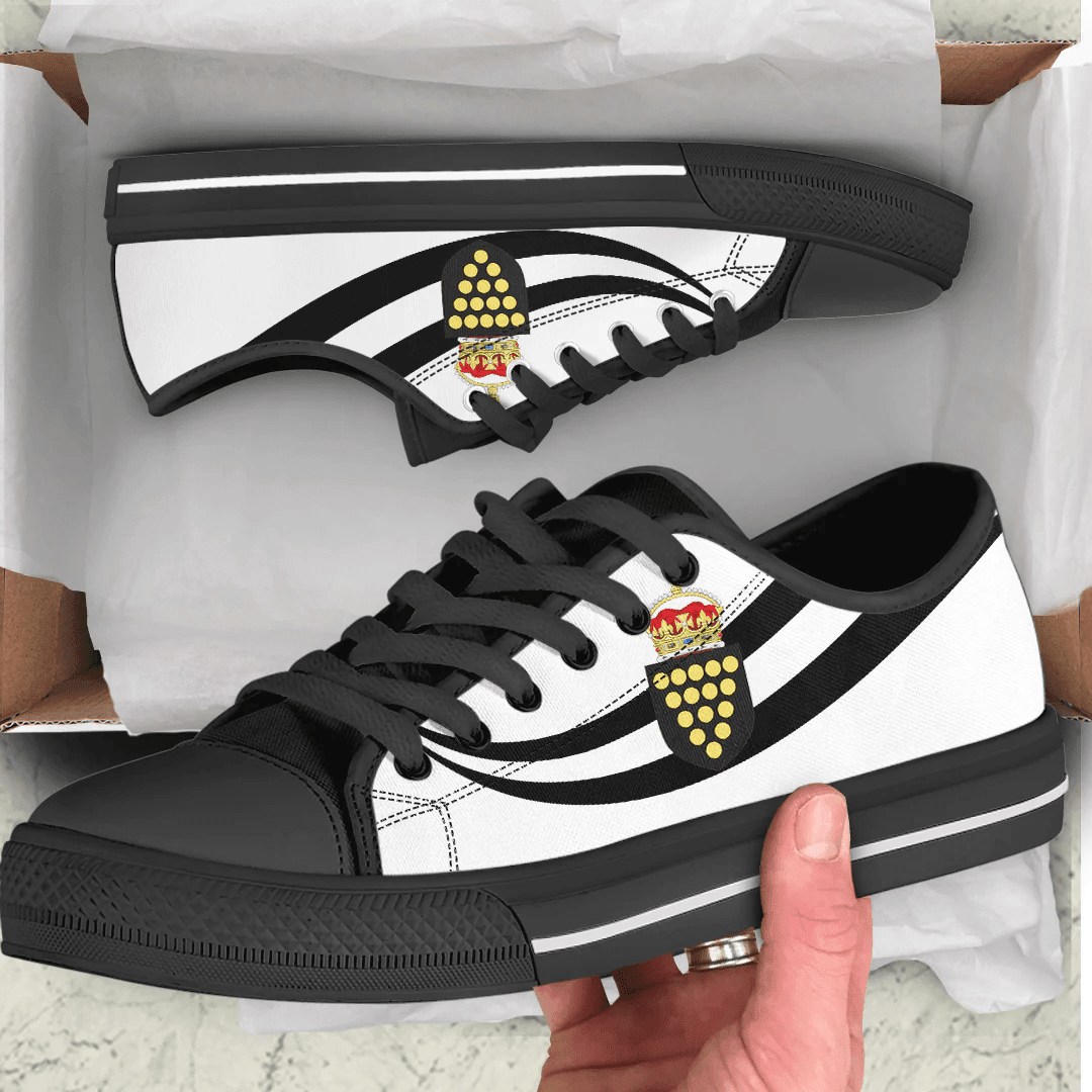 Shoes Cornwall Coat Of Arms And Flag Low Top Shoes