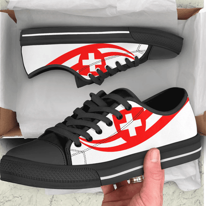 Shoes Switzerland Coat Of Arms And Flag Low Top Shoes
