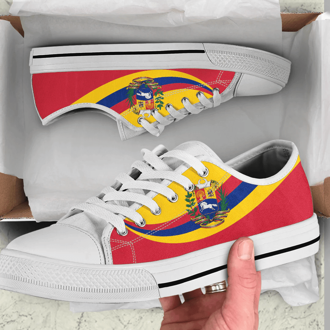 Shoes Venezuela Coat Of Arms And Flag Low Top Shoes