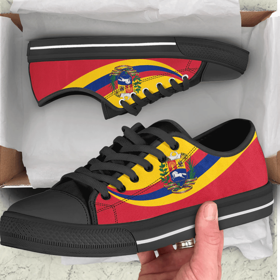 Shoes Venezuela Coat Of Arms And Flag Low Top Shoes