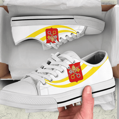 Shoes Vatican City Coat Of Arms And Flag Low Top Shoes