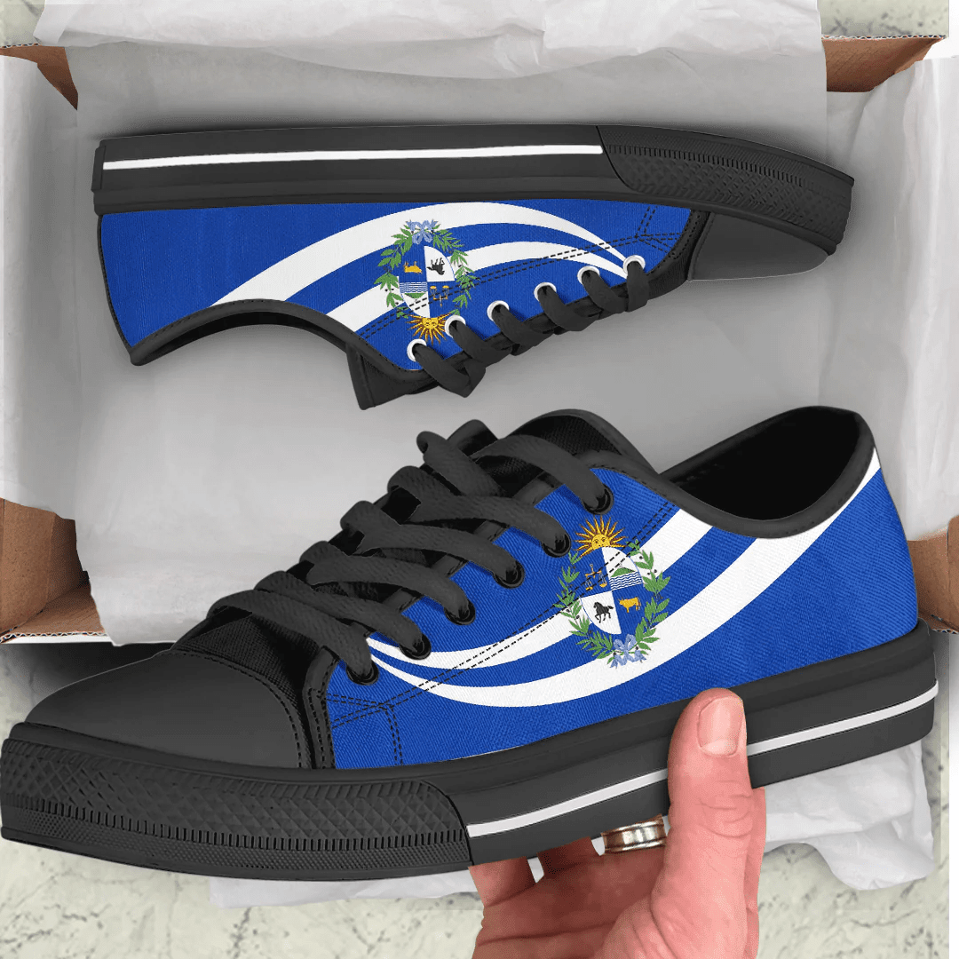Shoes Uruguay Coat Of Arms And Flag Low Top Shoes