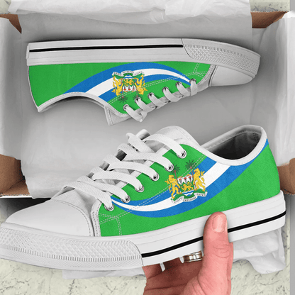 Shoes Sierra Leone Coat Of Arms And Flag Low Top Shoes