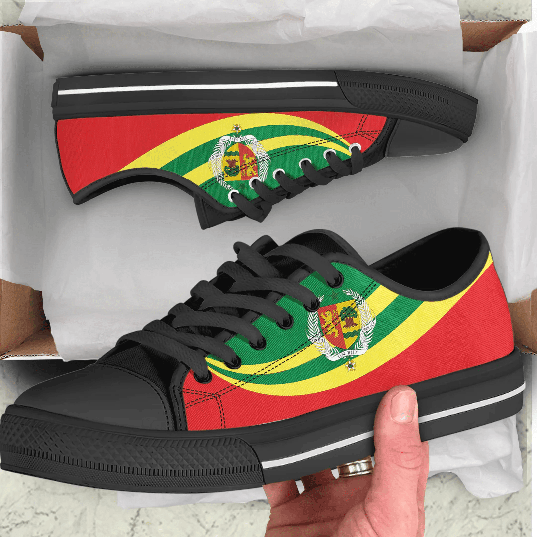 Shoes Senegal Coat Of Arms And Flag Low Top Shoes