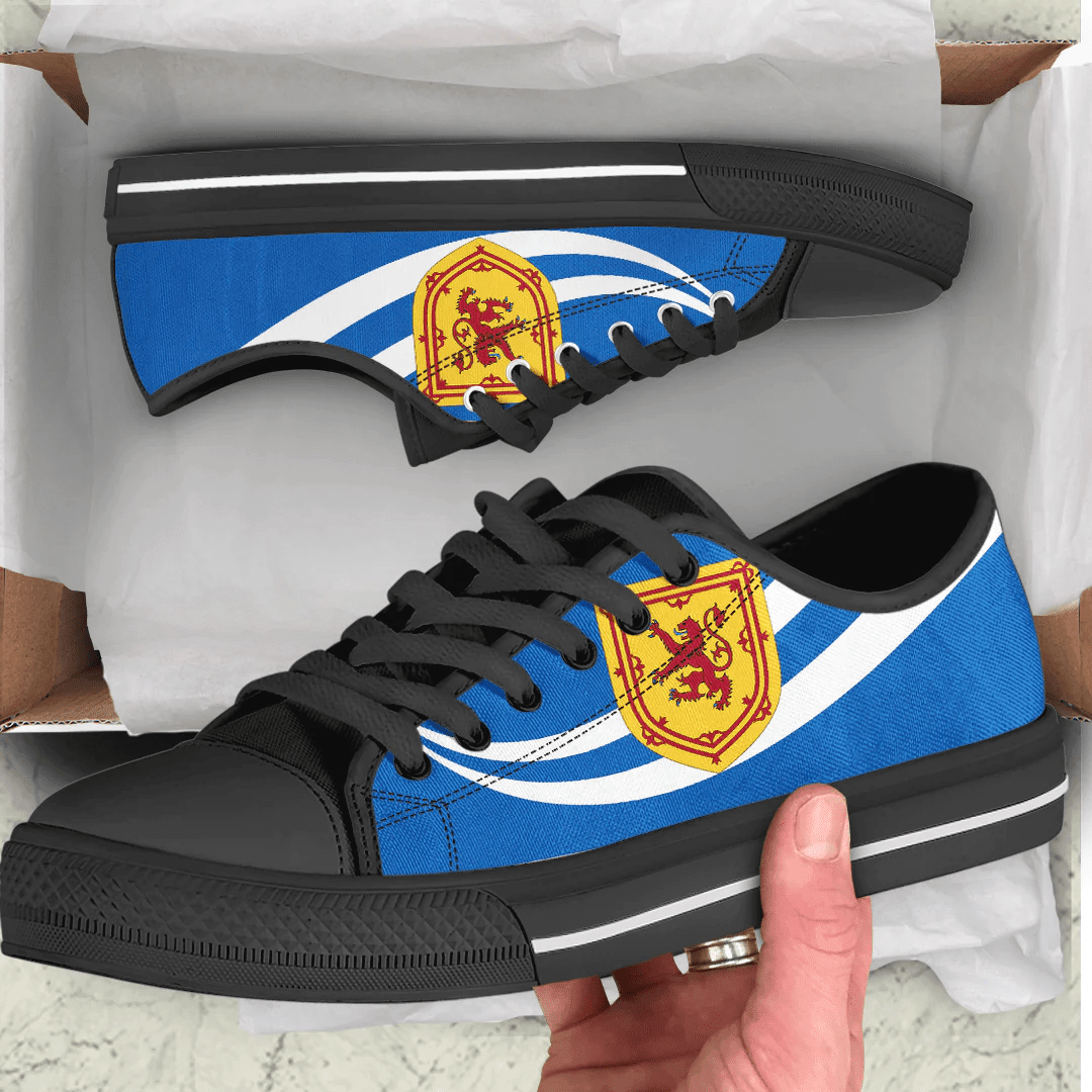 Shoes Scotland Coat Of Arms And Flag Low Top Shoes